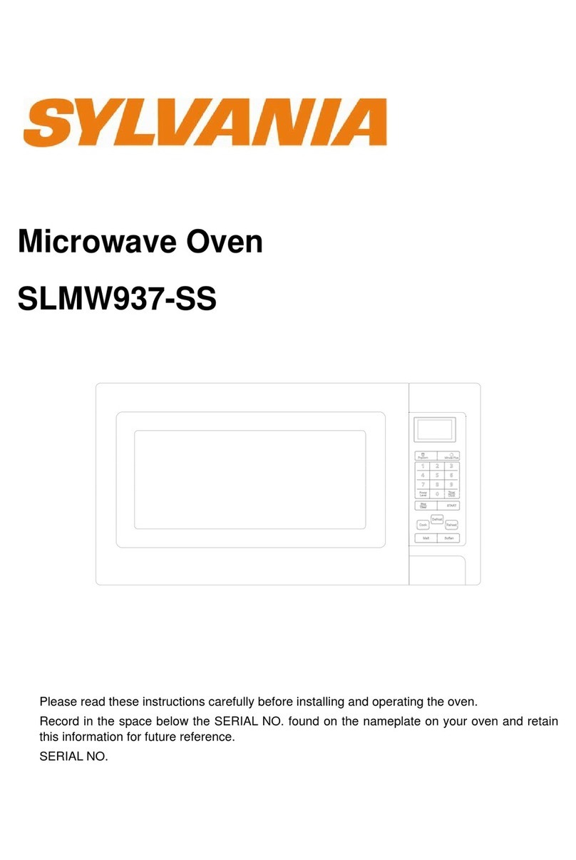 Sylvania SLMW937-SS instructions