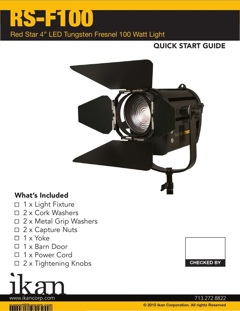 Ikan RS-F100 Quick start guide and important safeguards