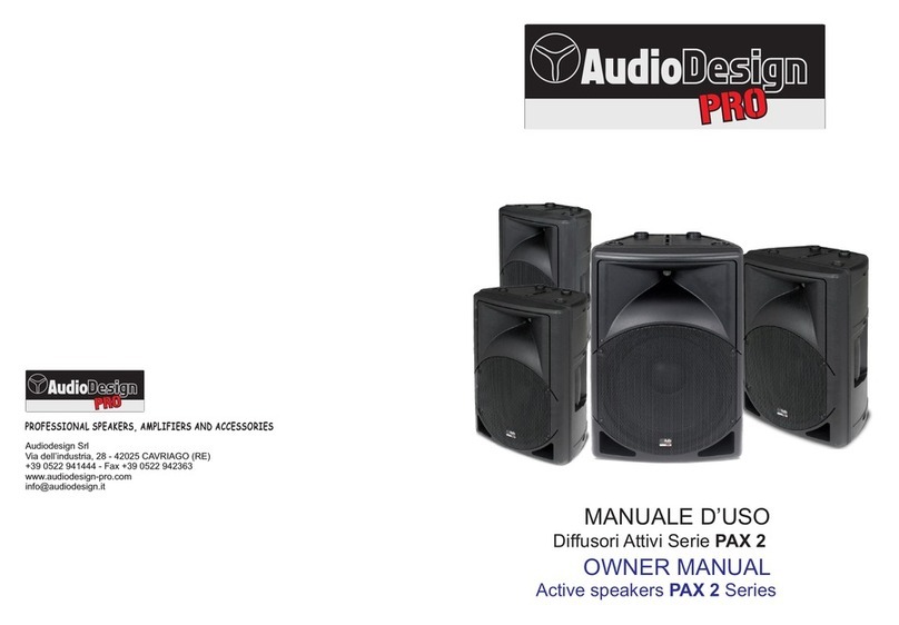 Audiodesign PAX2 User manual