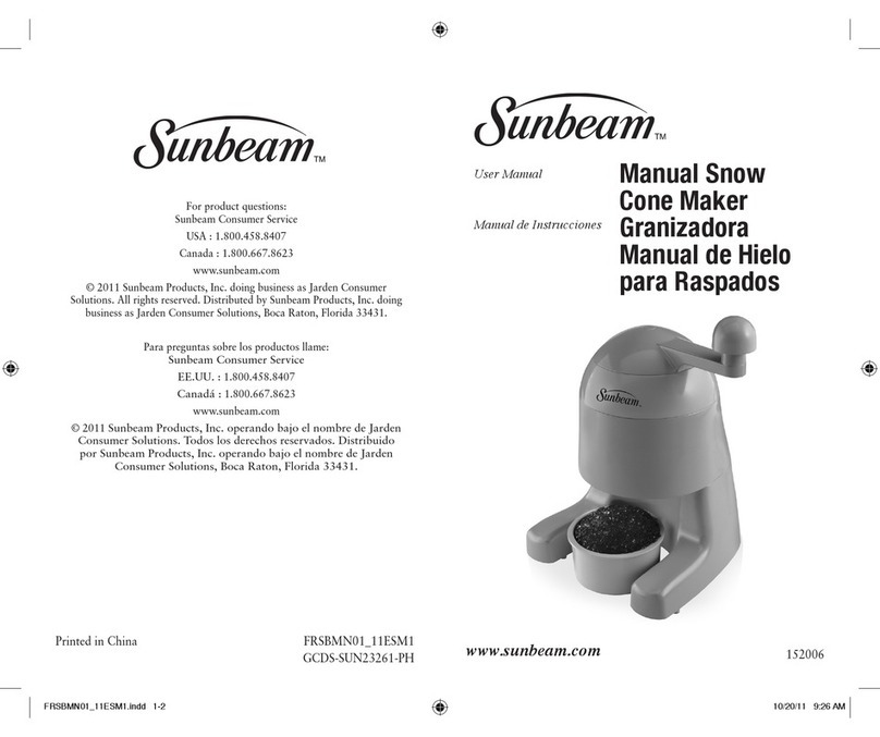 Sunbeam FRSBMN01 user manual