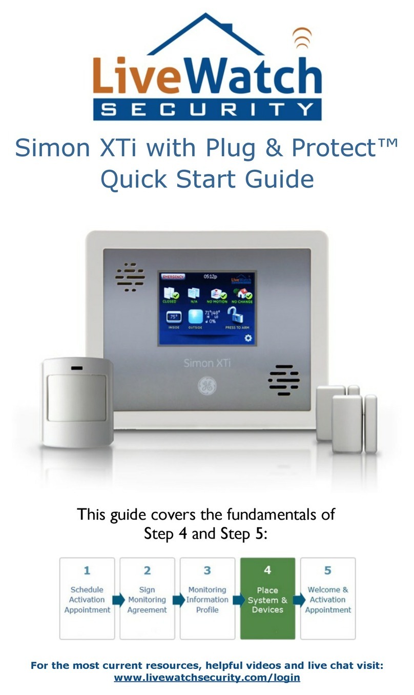LiveWatch Simon XTi User manual