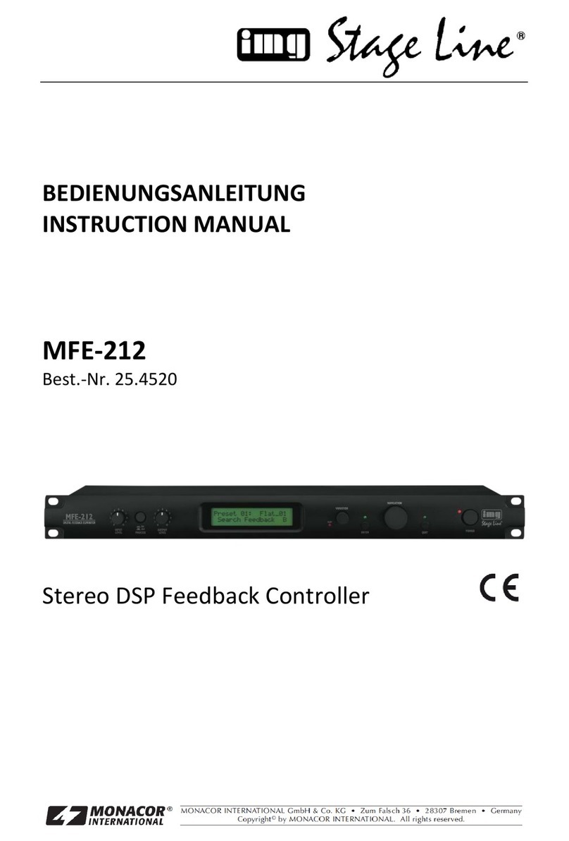 Monacor MFE-212 User manual