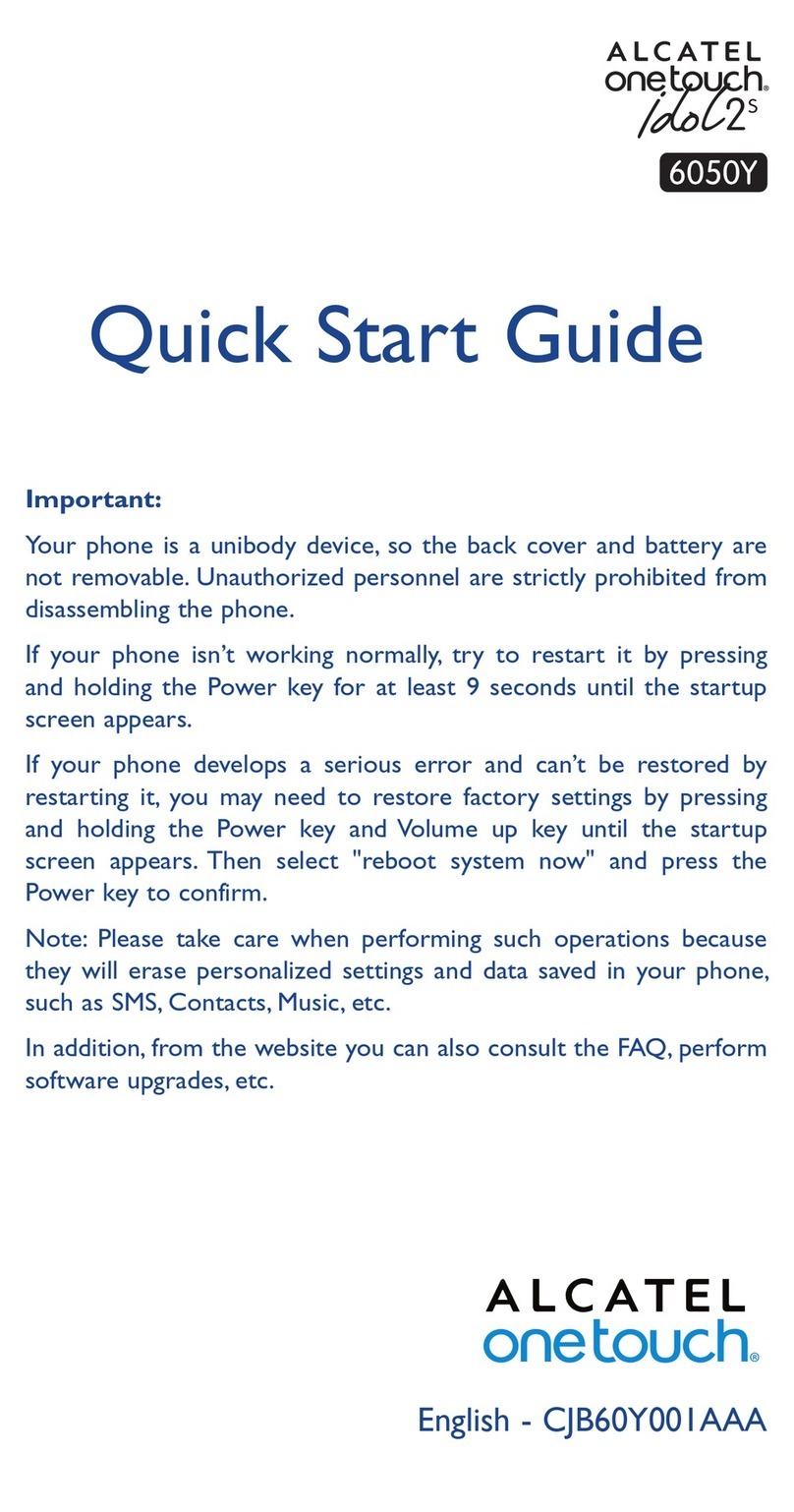Alcatel Onetouch Idol 2S 6050Y User manual