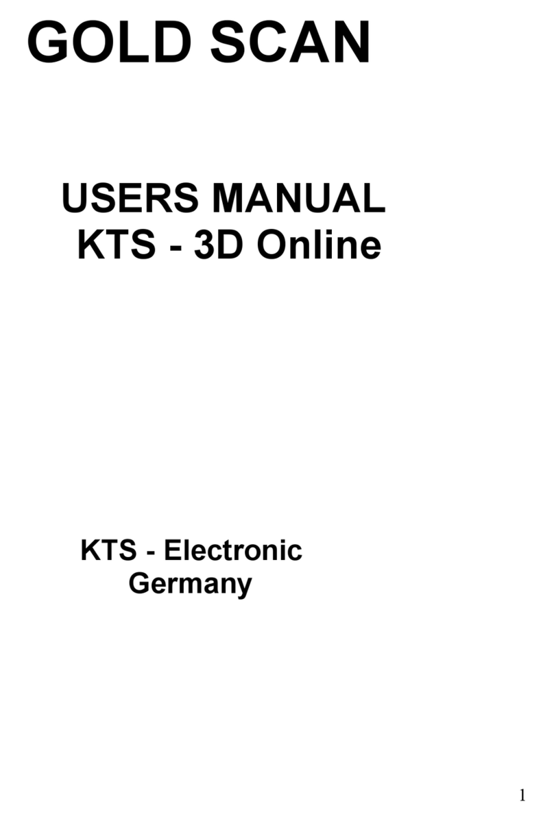 KTS GOLD SCAN 3D user manual