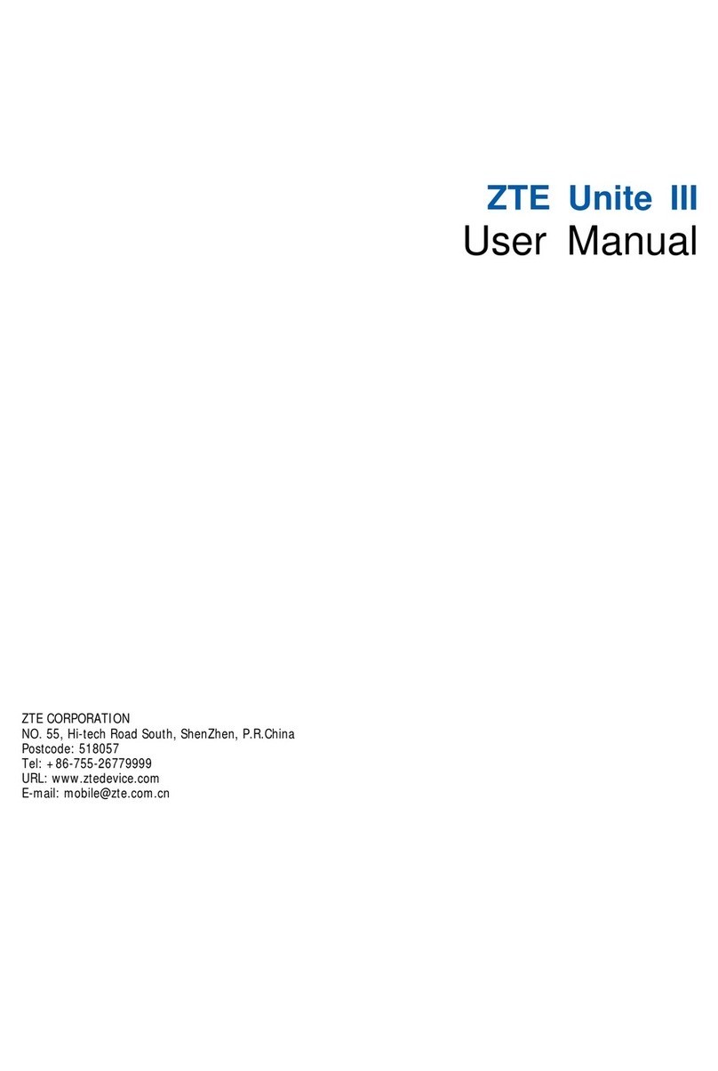 Zte Unite III User manual