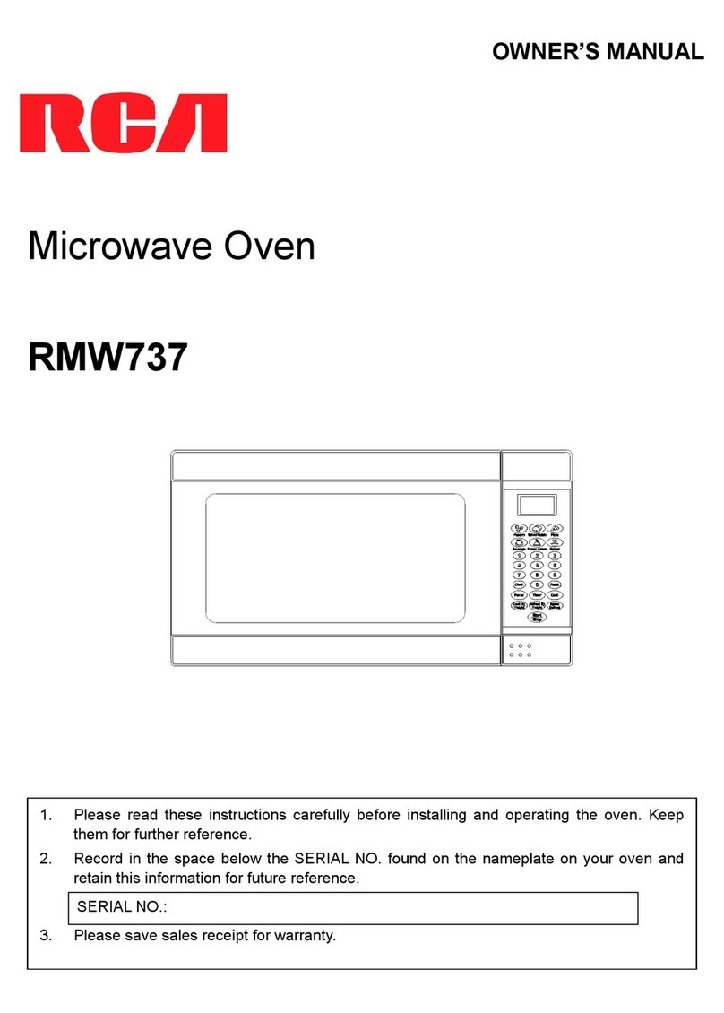 RCA RMW737 owner's manual