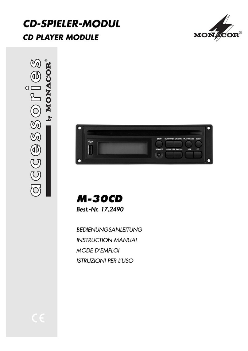 Monacor M-30CD User manual