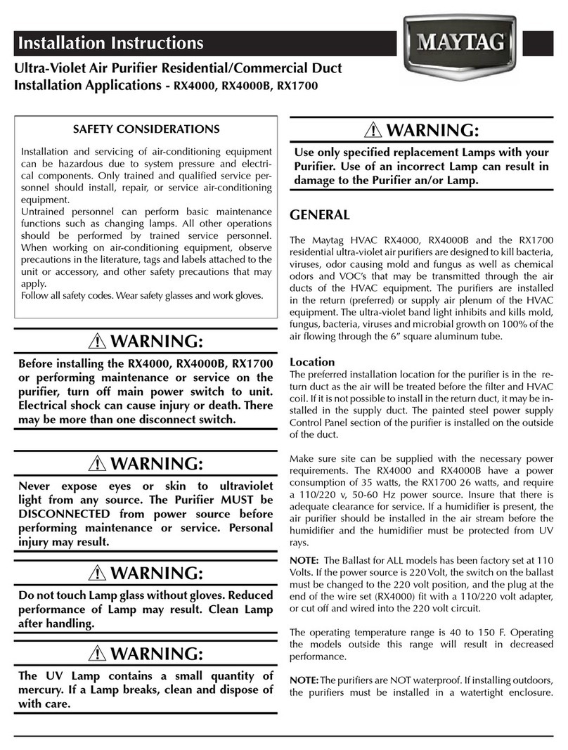Maytag RX4000 installation instructions