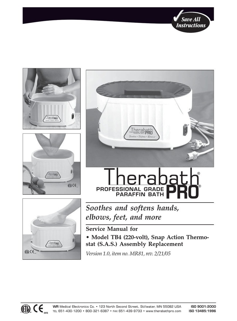 WR Medical Therabath Pro TB4 Service manual
