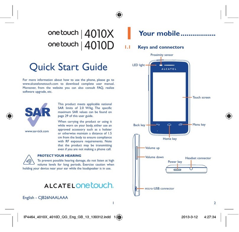 OneTouch 4010X User manual