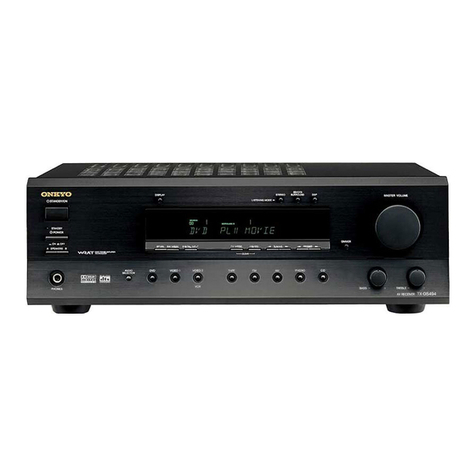 Onkyo TX-DS494 User manual Onkyo TX-DS494 User manual