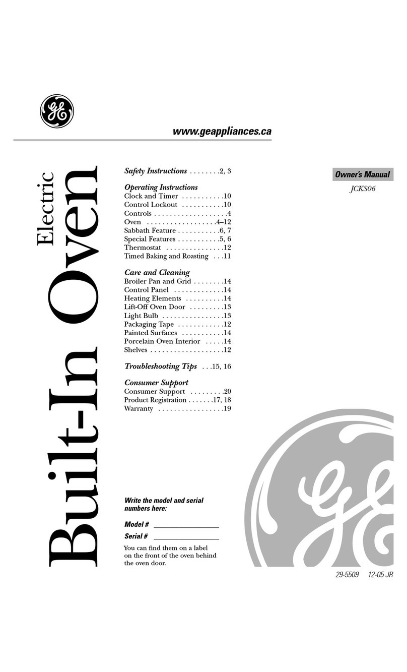 GE JCKS06 User manual