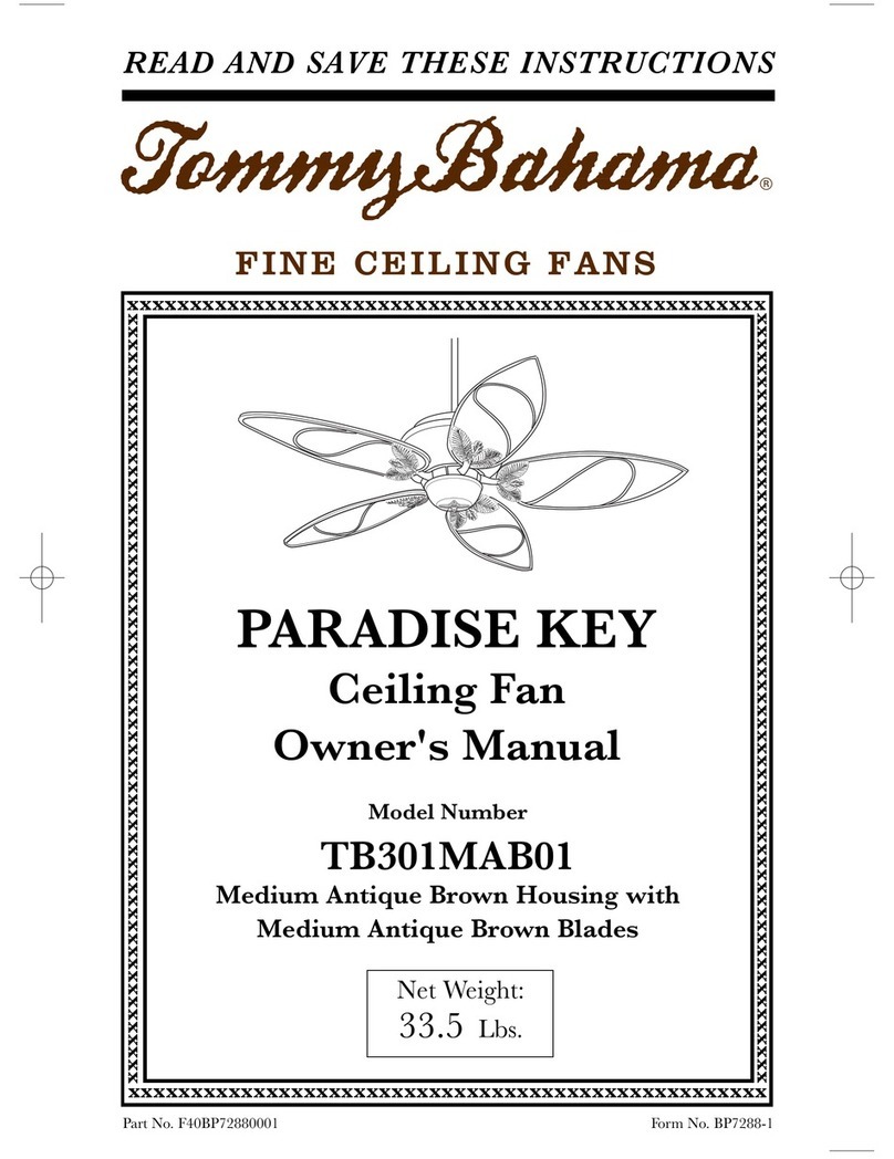 Tommy Bahama TB301MAB01 owner's manual