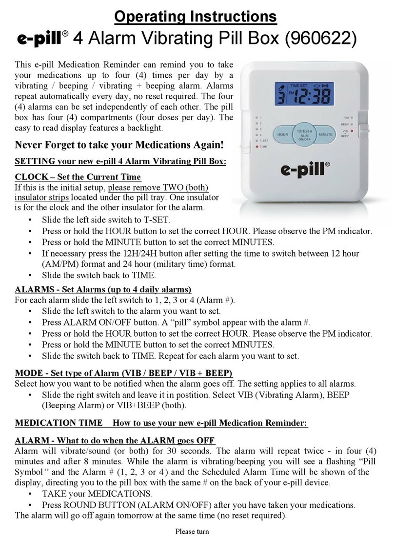 E-Pill 960622 operating instructions