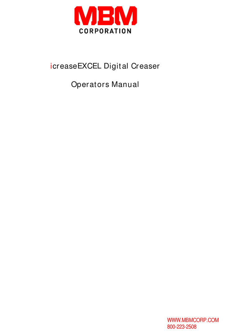 MBM icreaseEXCEL Operator's manual
