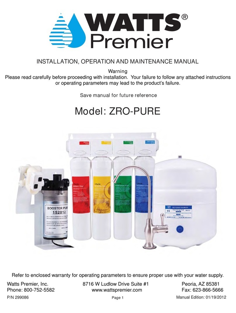 Watts ZRO-PURE User manual