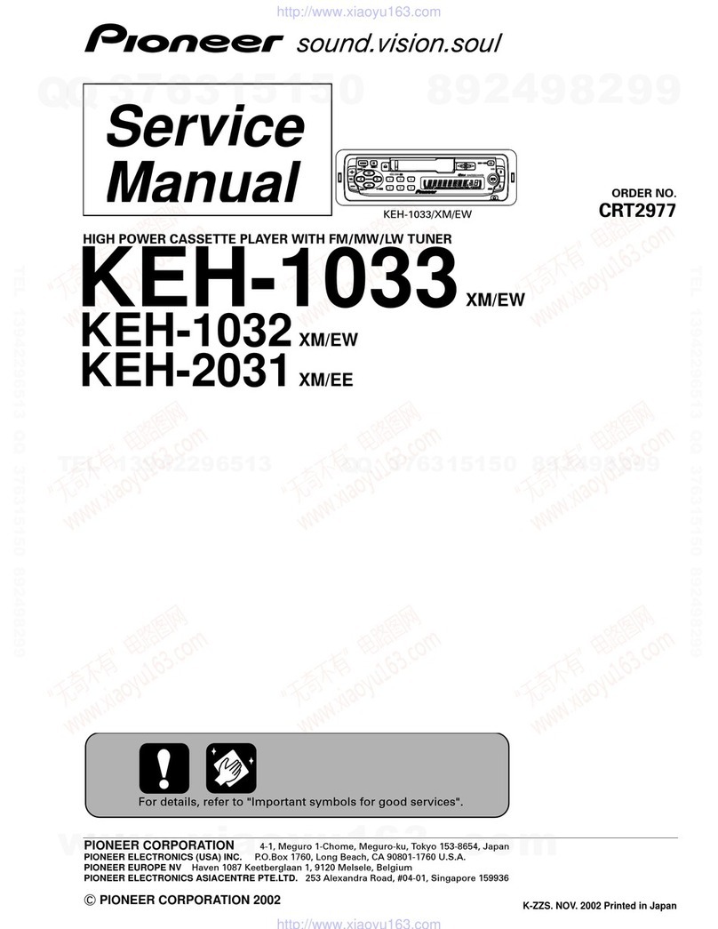 Pioneer KEH-1033 Service manual