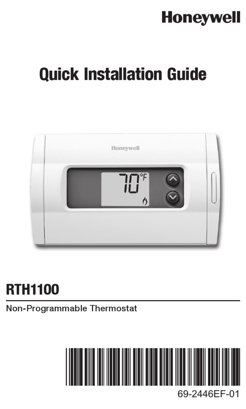 Honeywell RTH1100 series User manual