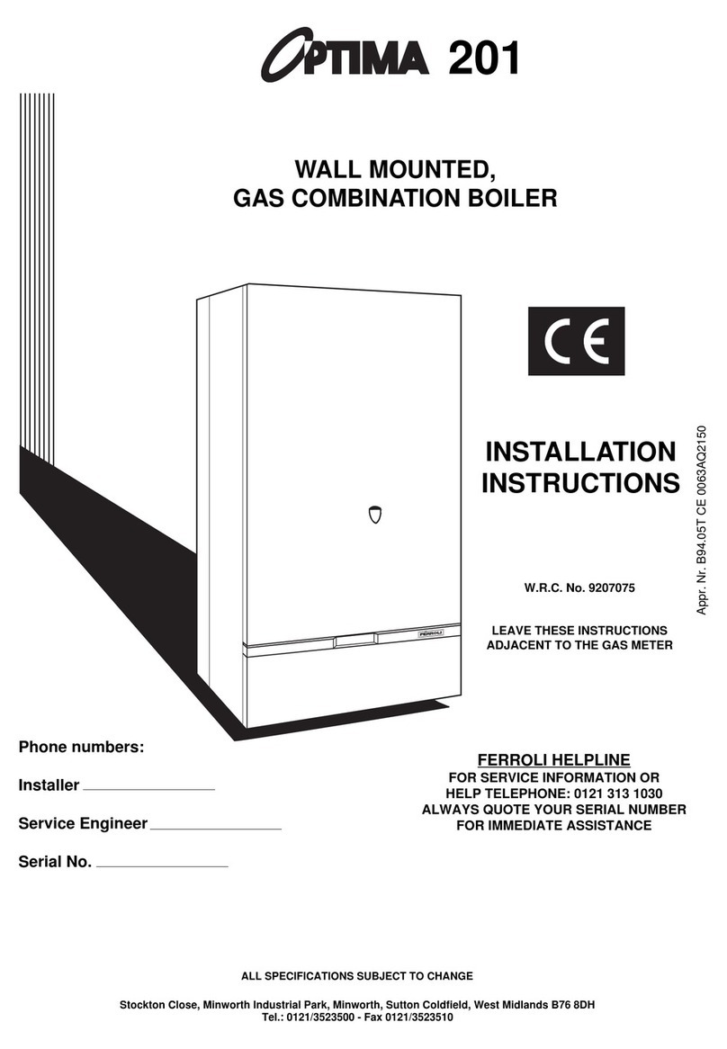 Ferroli optima 201 User manual