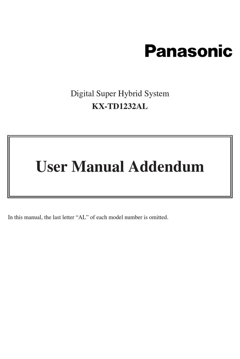 Panasonic KX-TD1232AL Installation and operating instructions
