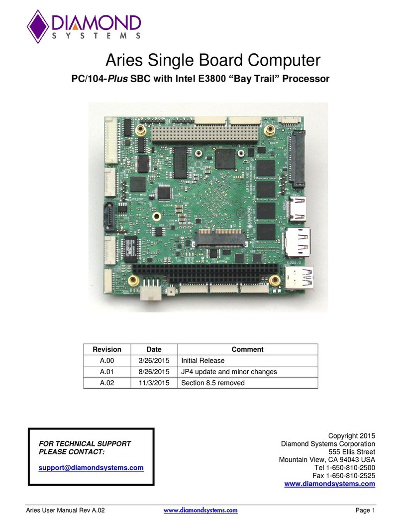 Diamond Aries PC/104-Plus SBC user manual