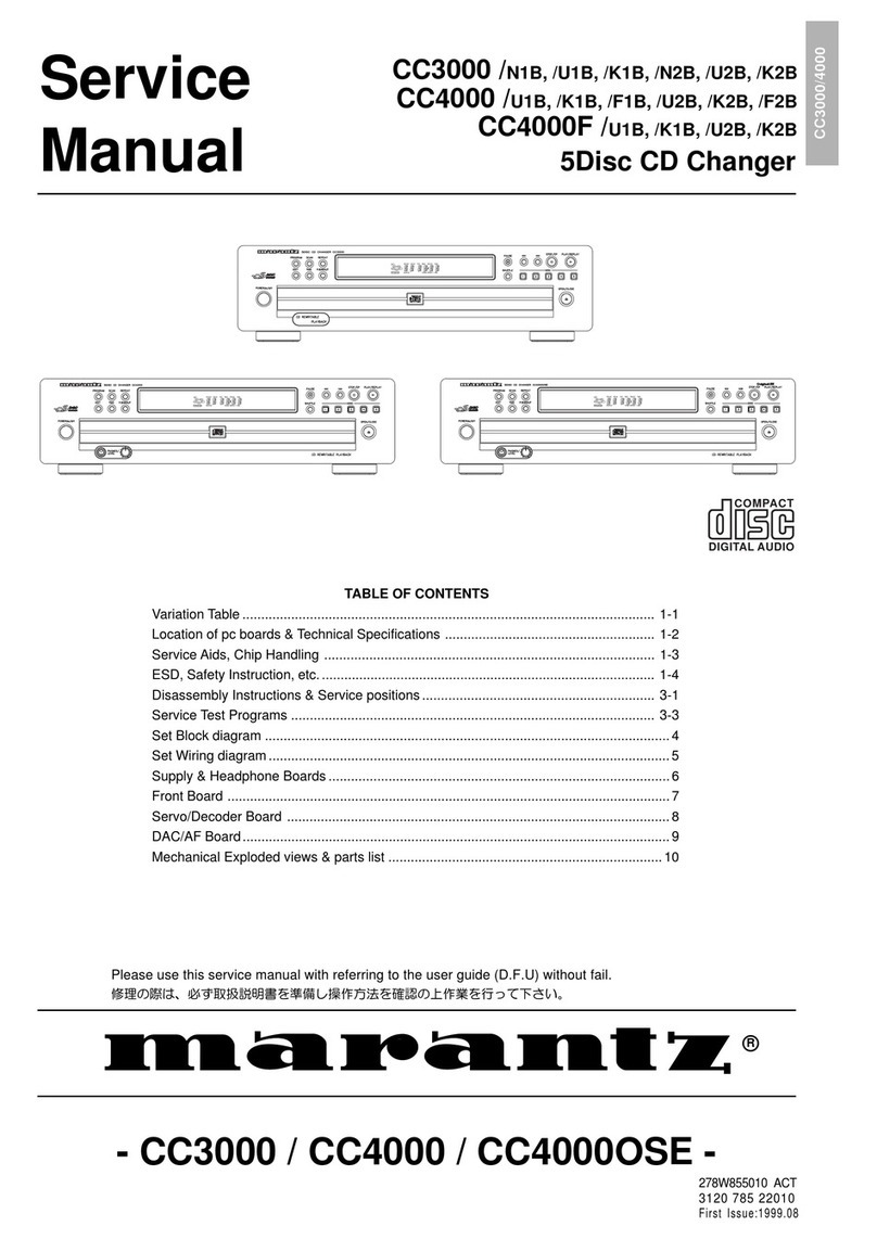 Marantz CC3000 Service manual