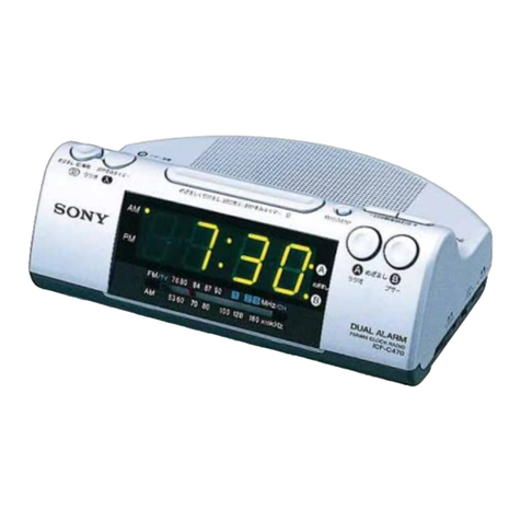 Sony ICF-C470 - Fm/am Wide Service manual