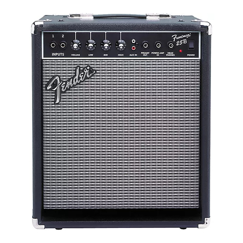 Fender Frontman 25B User manual Fender Frontman 25B User manual