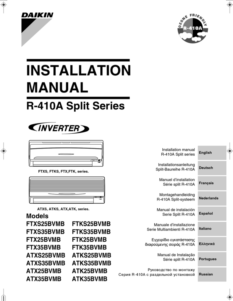 Daikin R-410A User manual