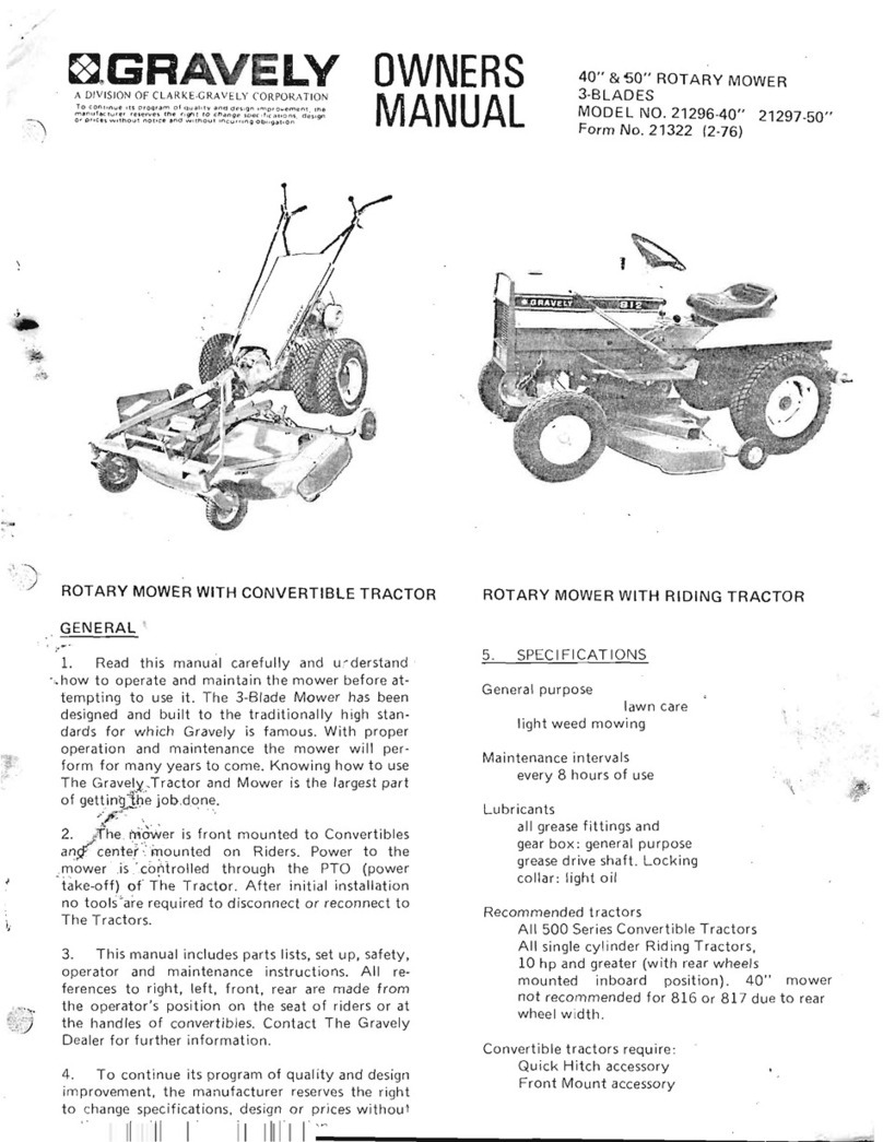 Gravely 21296-40 User manual