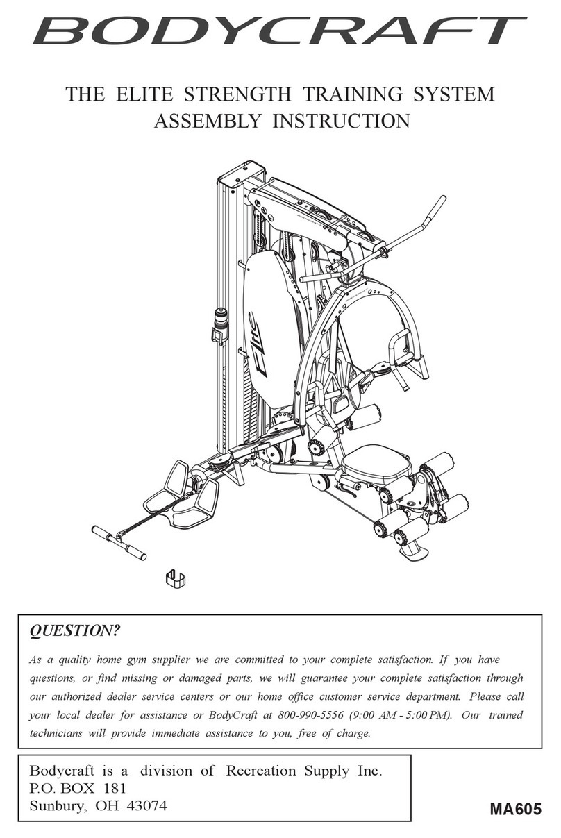 Body Craft MA605 Assembly instructions