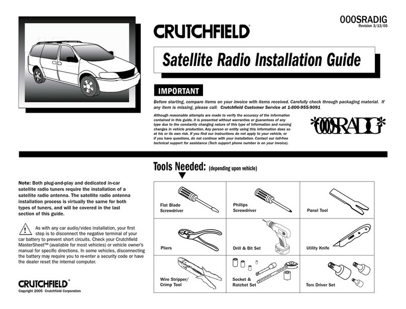 Crutchfield 000SRADIG user guide