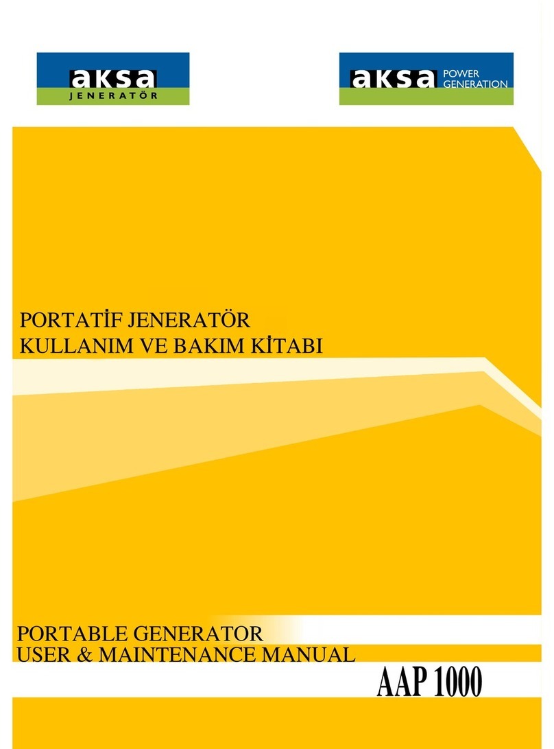 Aksa AAP 1000 User & maintenance manual
