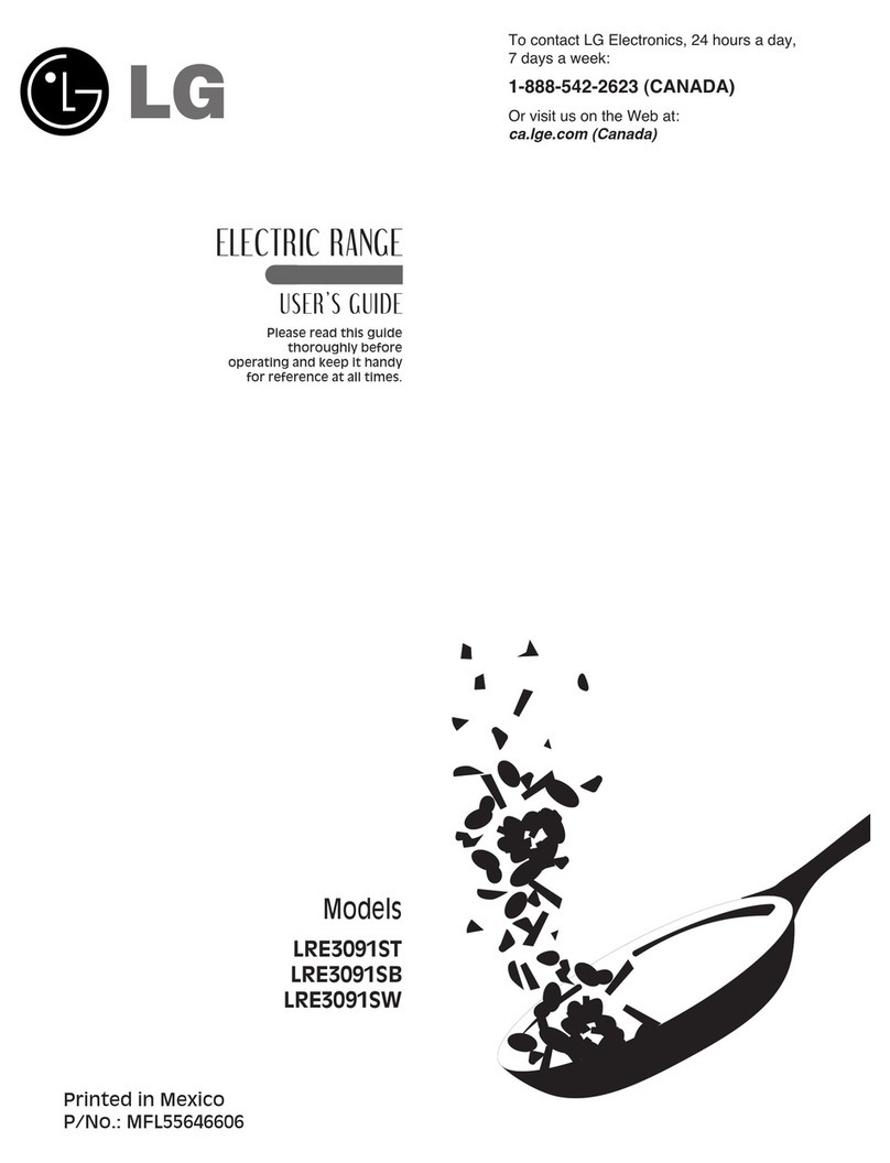 LG LRE3091ST User manual
