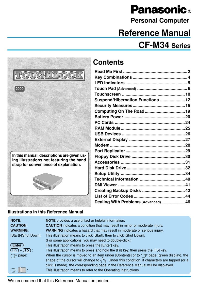 Panasonic CF-M34 Series User manual Panasonic CF-M34 Series User manual