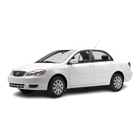 Toyota 2003 COROLLA owner's manual
