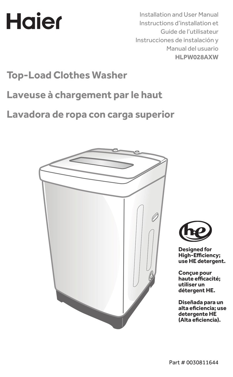 Haier hlpw028axw Installation and user manual