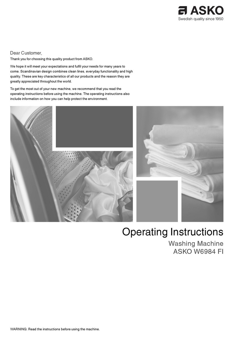 Asko W6984 FI User manual