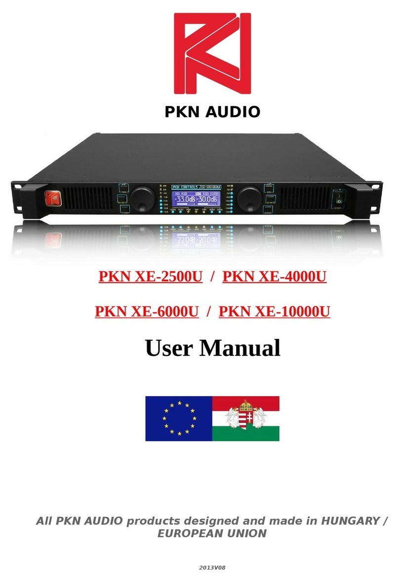 PKN AUDIO XE-2500U user manual