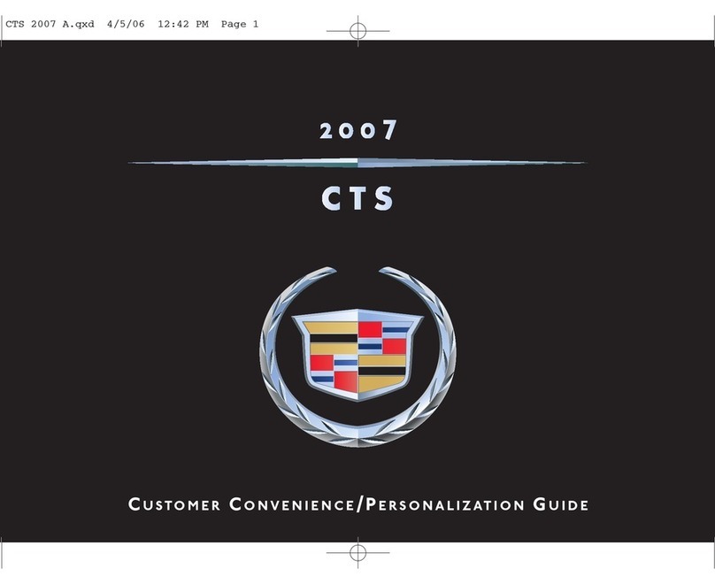 Cadillac CTS 2007 Reference guide