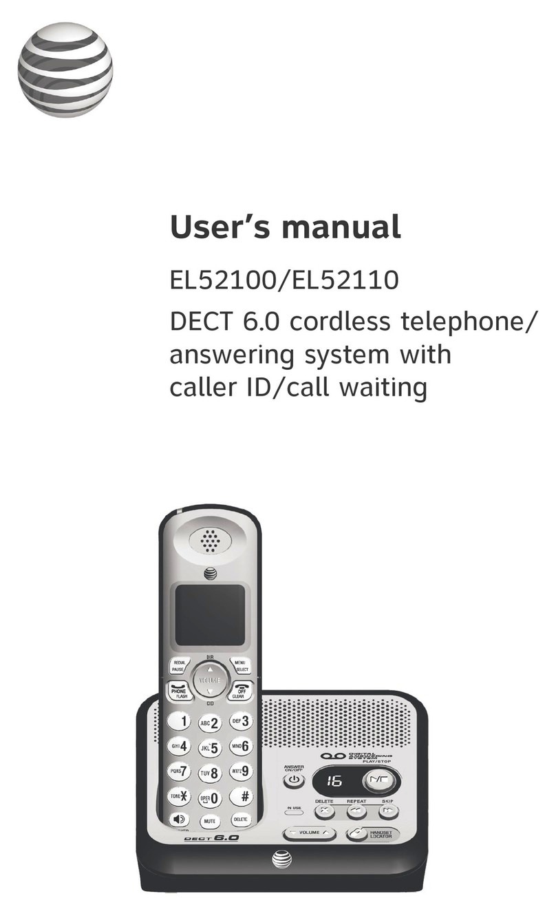 AT&T EL52100 user manual