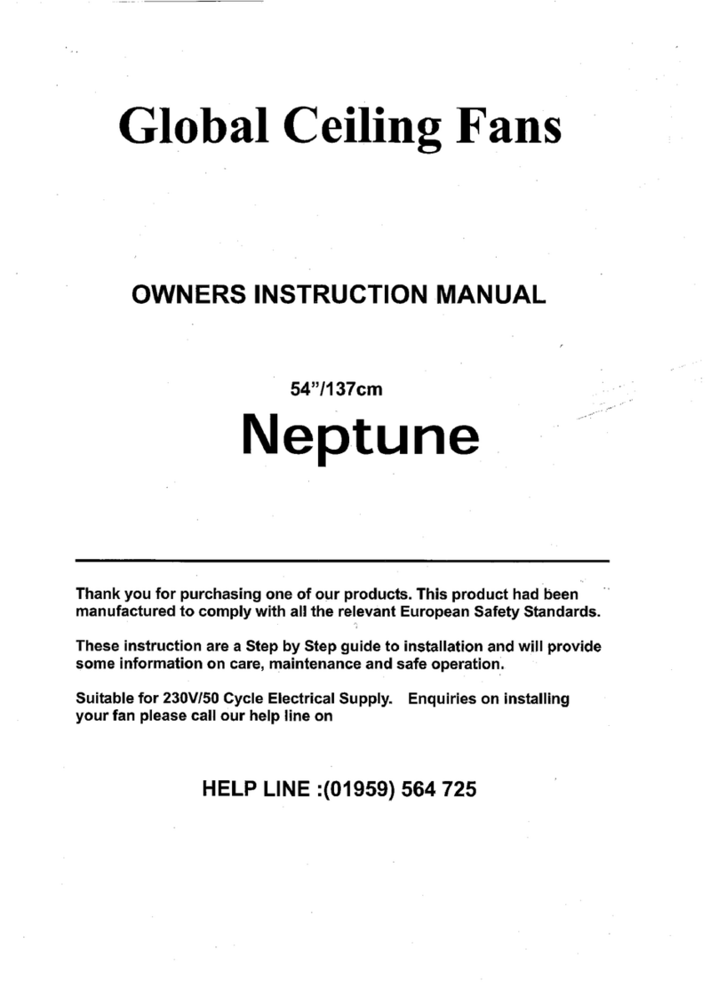 Global Ceiling Fans NEPTUNE Owner's instruction manual