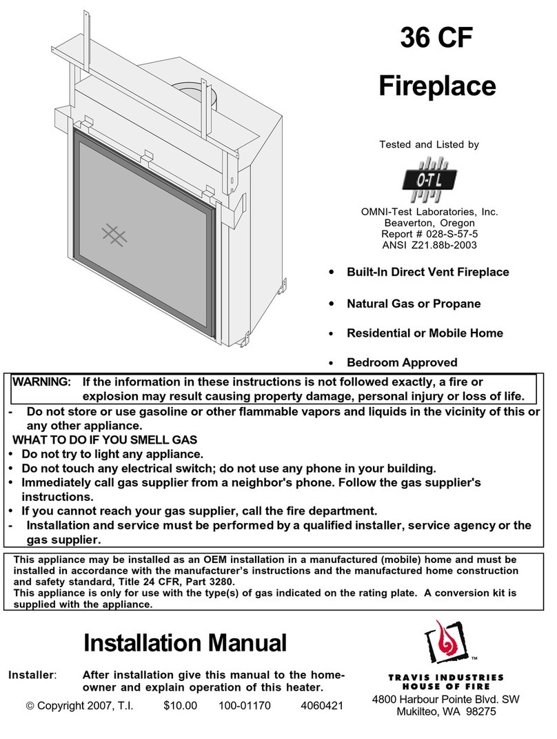Travis Industries Revolution 36CF Instruction Manual Travis Industries Revolution 36CF Instruction Manual