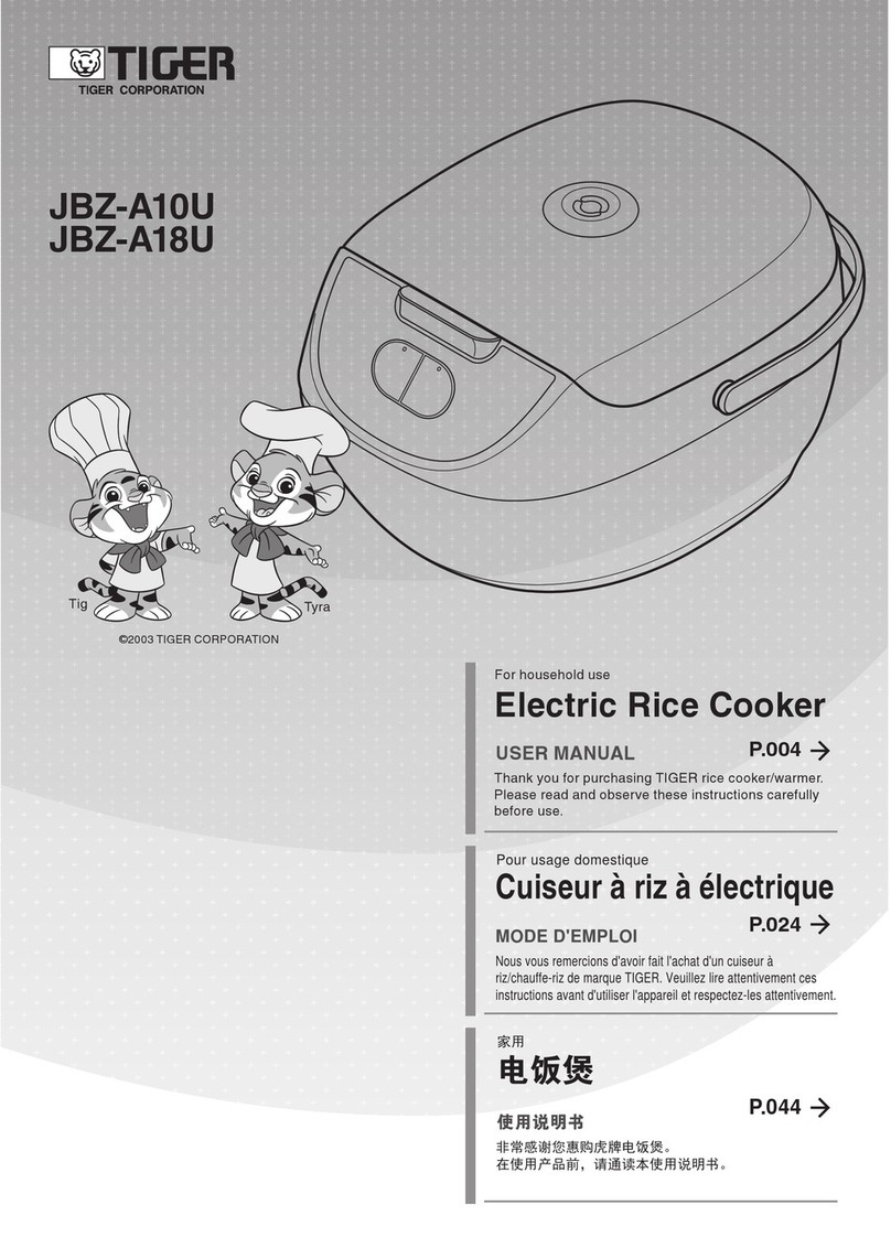 Tiger JBZ-A10U User manual