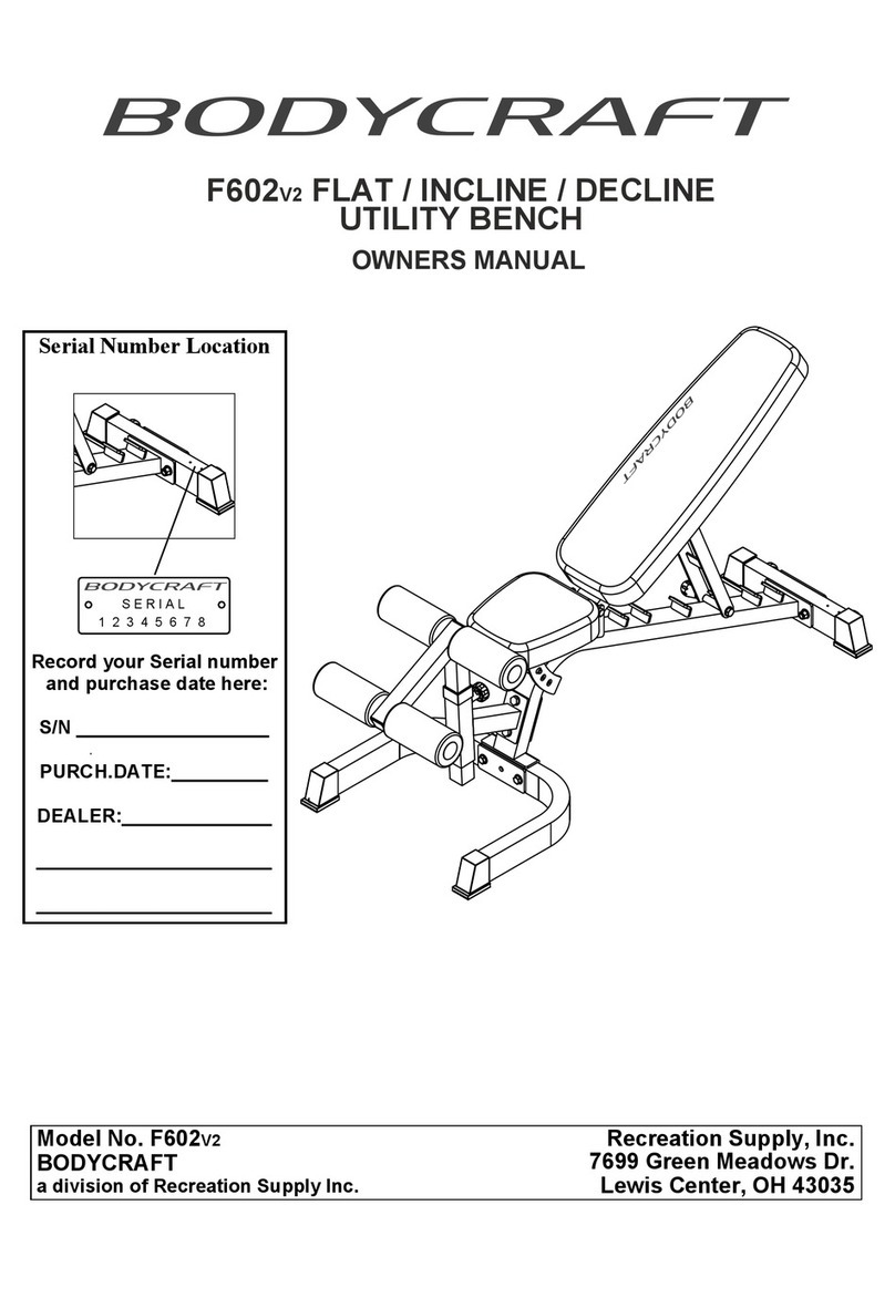 Body Craft F602V2 owner's manual