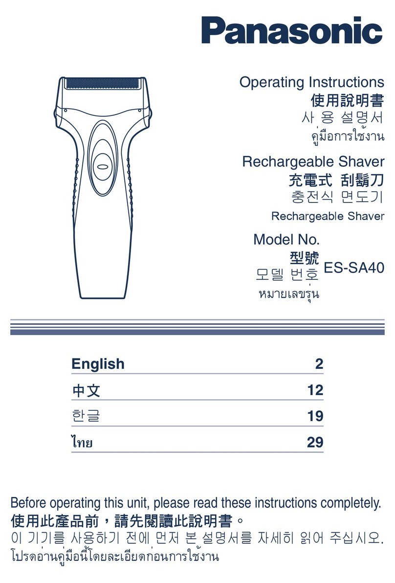 Panasonic ES-SA40 User manual