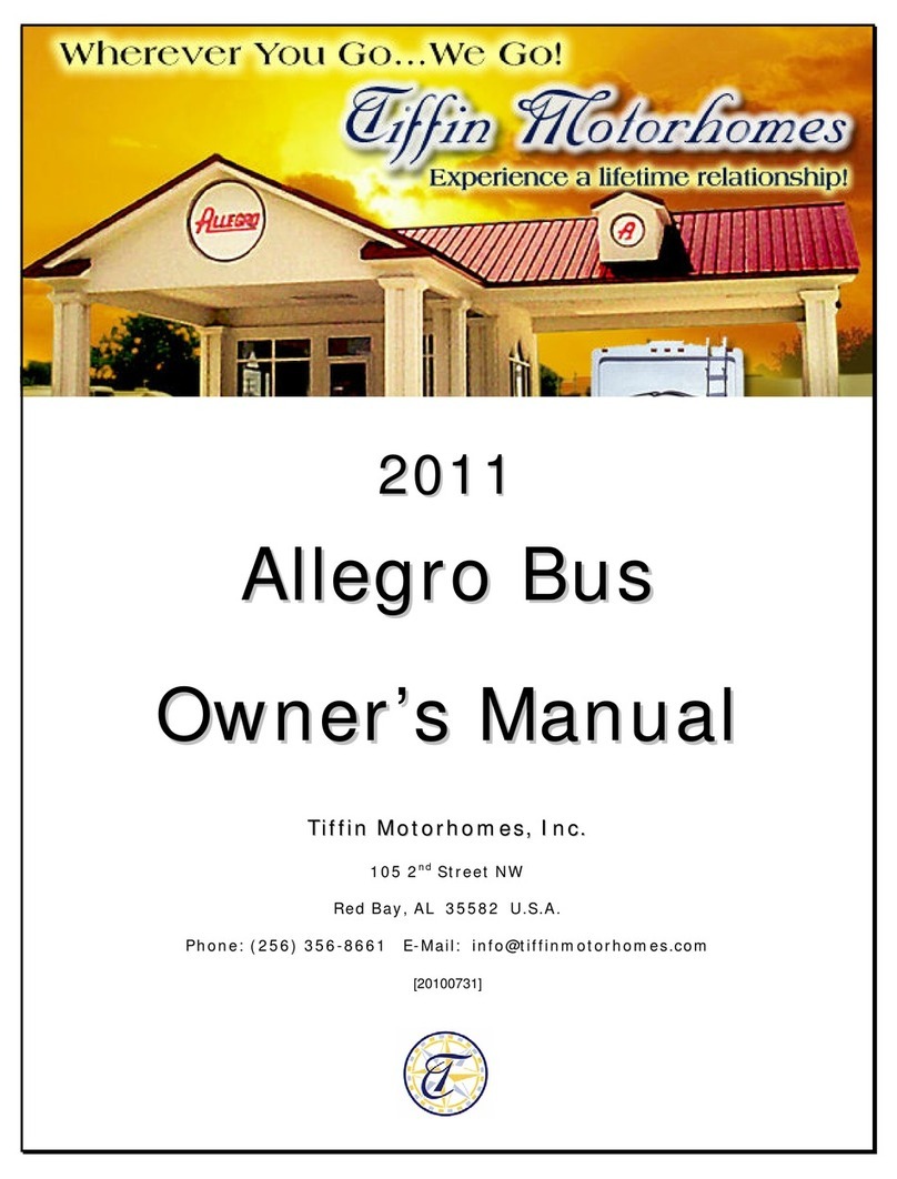 Tiffin Motorhomes Allegro Bus 2011 owner's manual