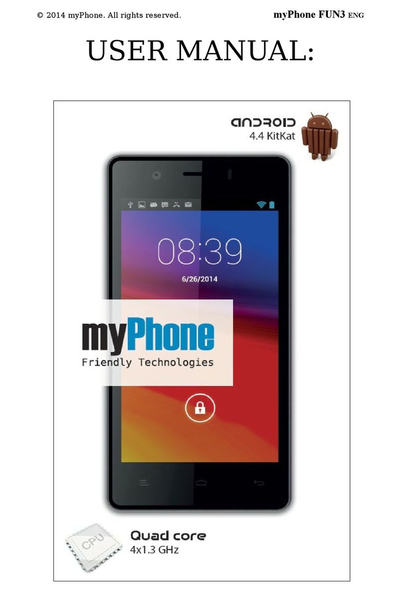 myPhone FUN3 User manual myPhone FUN3 User manual