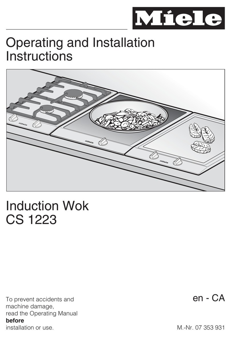 Miele CS 1223 Operating and installation instructions