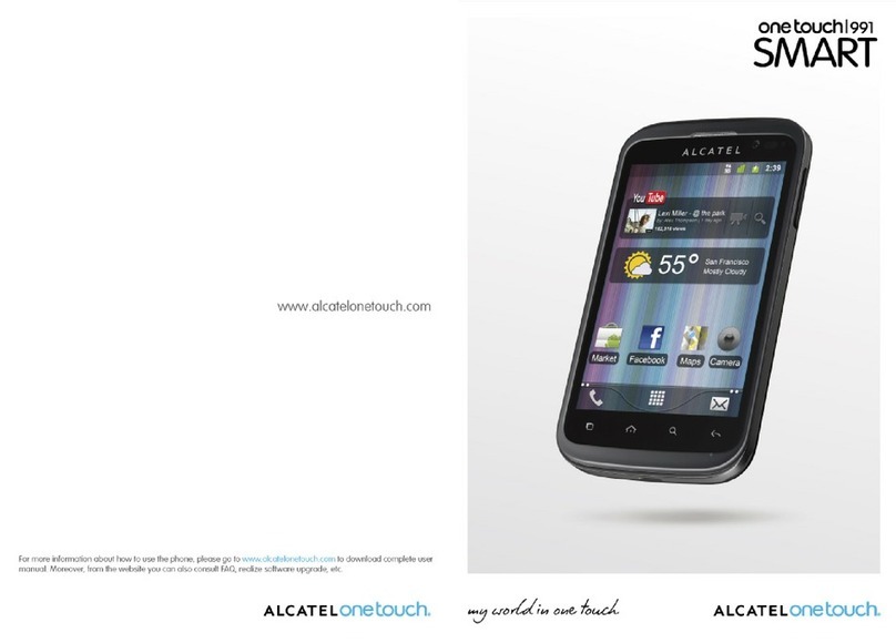 Alcatel Onetouch 991 SMART User manual